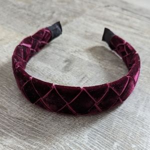 Velvet Burgundy Headband